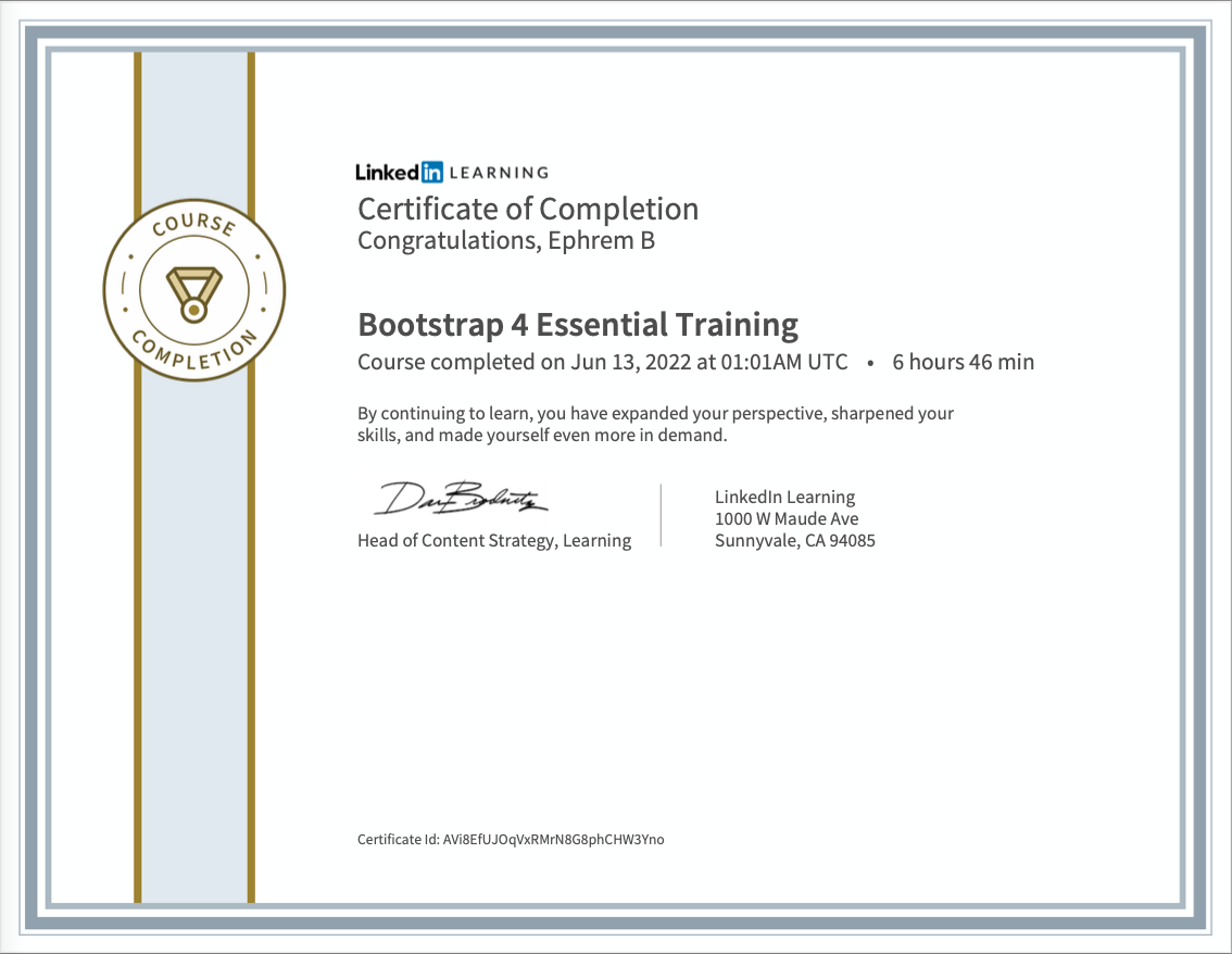 Bootstrap 4 Essential Training